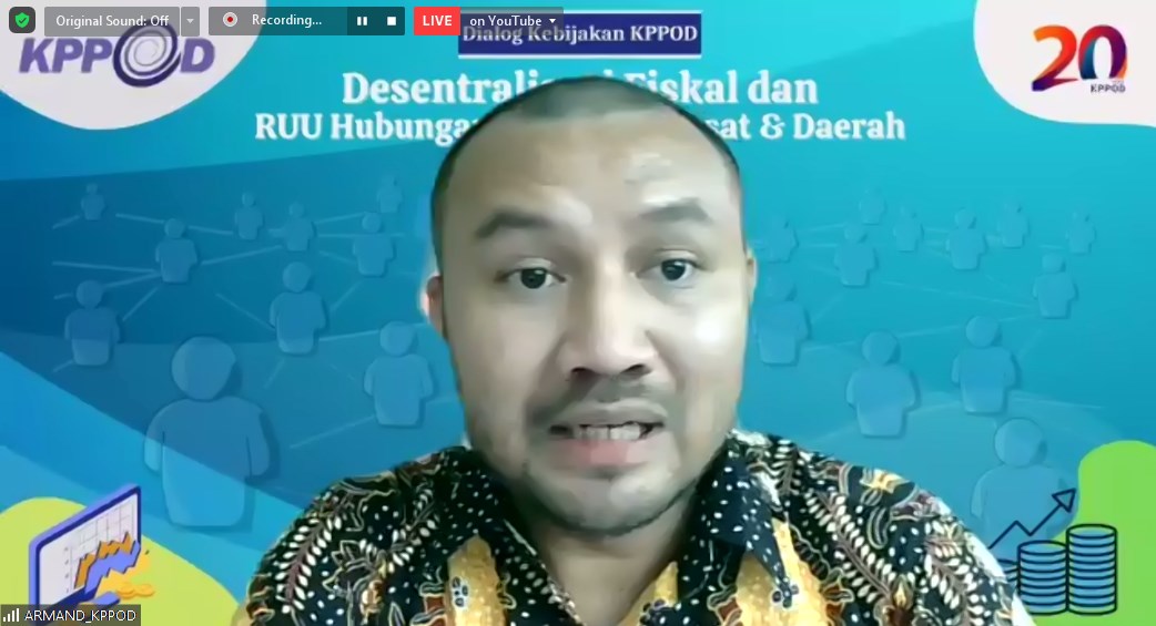 KPPOD usulkan nama RUU Hubungan Keuangan Pusat dan Daerah diganti